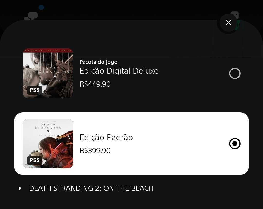 Death Stranding 2 novo preço 