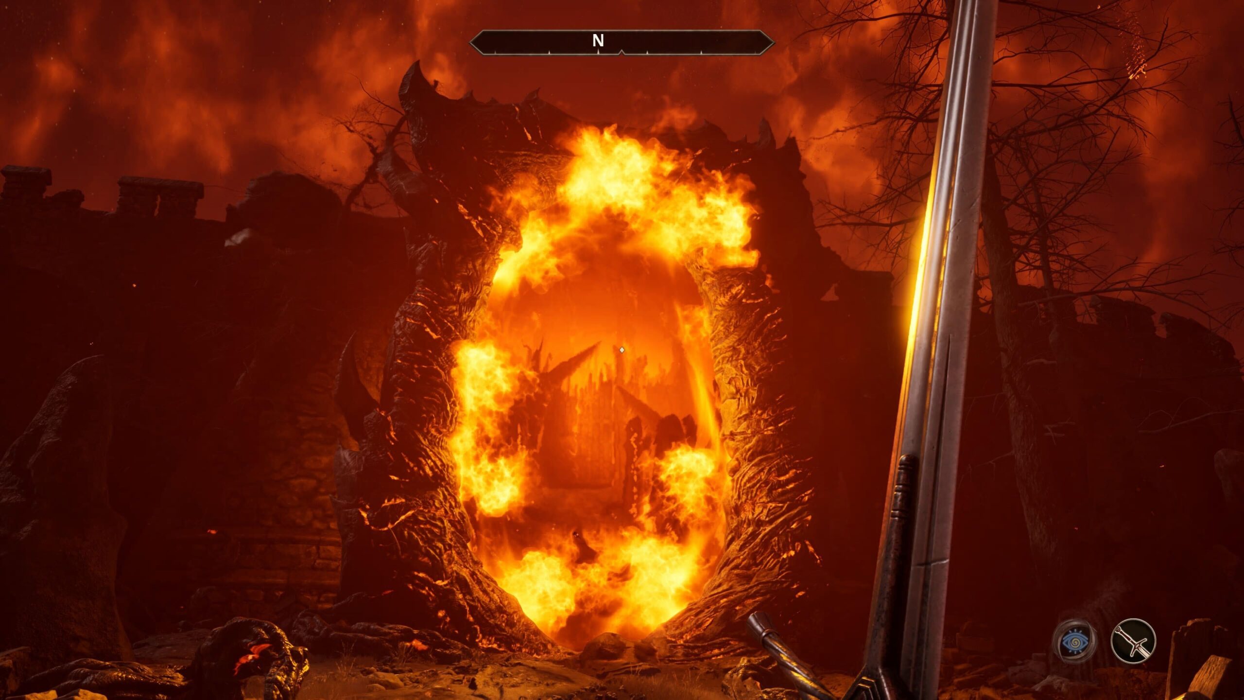Quedas de frames, bugs e outros problemas marcam Oblivion Remastered. Fonte: tela de captura.