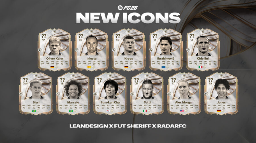 Sem Dunga, com Sissi: veja suposta lista de ICONs de FC 26