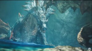 Atualização de Monster Hunter Wilds terá caçadas subaquáticas ao Lagiacrus