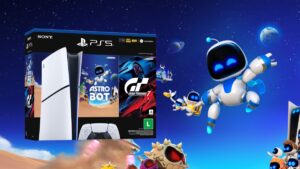 Garanta o novo bundle do PS5 + Astro Bot e Gran Turismo 7 com cupom de desconto