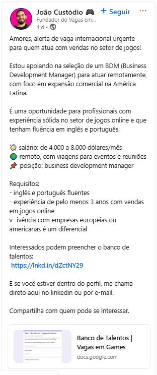 Como trabalhar com games no Brasil: oportunidades, caminhos e qualificações 2 Como trabalhar com games no Brasil