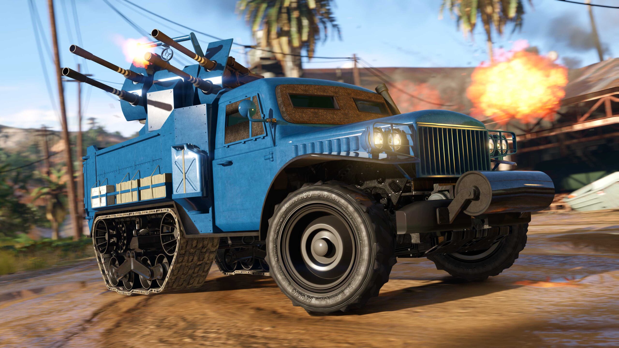 GTA Online vai ao caos com novo modo Vai ou Racha e muitos bônus 1 GTA Online - Bravado Half-track