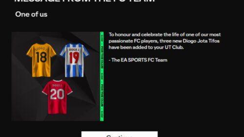 Um de nós: EA Sports FC 25 homenageia Diogo Jota com mosaicos