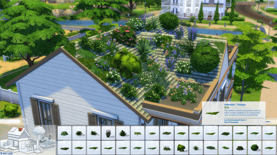The Sims 4 ganha novas opções de telhados, com vidros e plantas