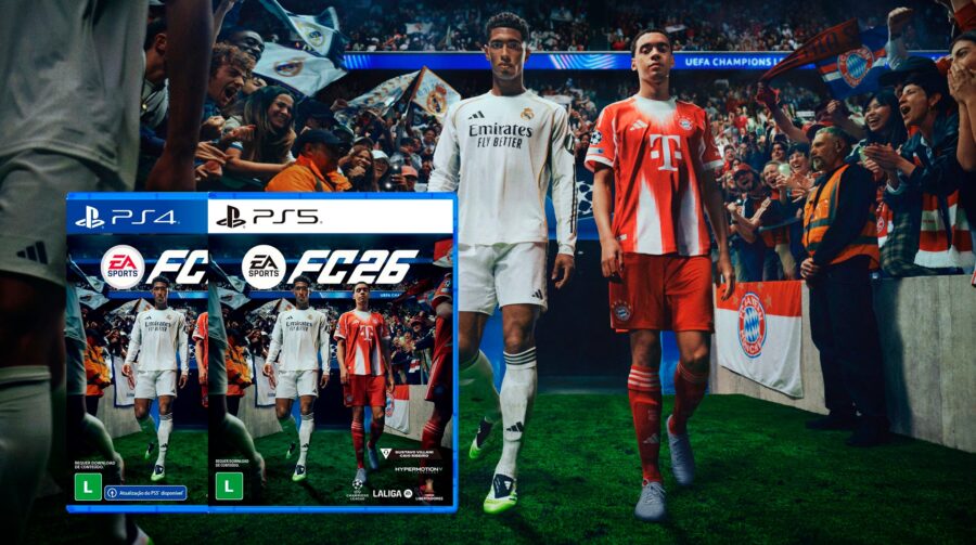 EA Sports FC 26 já está em pré-venda no Brasil em mídia física para PS4 e PS5
