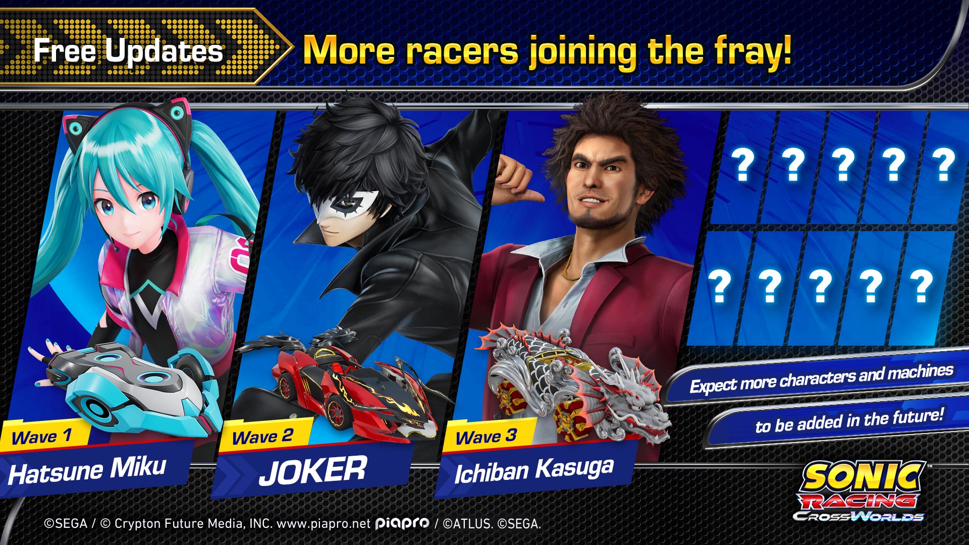 Sonic Racing CrossWorlds racers