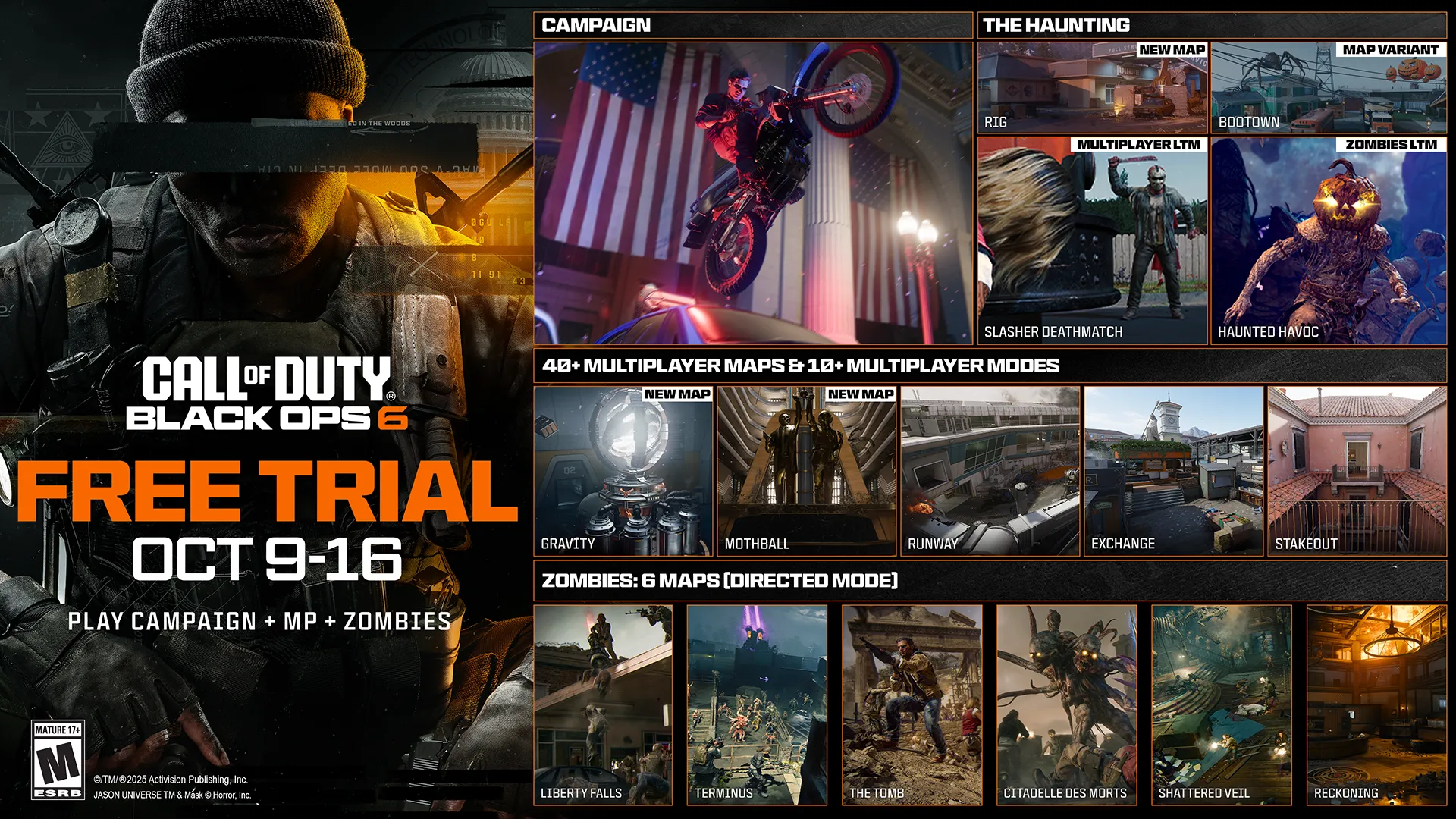 É GUERRA: Call of Duty libera campanha, multiplayer e zumbis de graça bem no lançamento de Battlefield 6 1 Call of Duty Black Ops 6 FREE TRIAL
