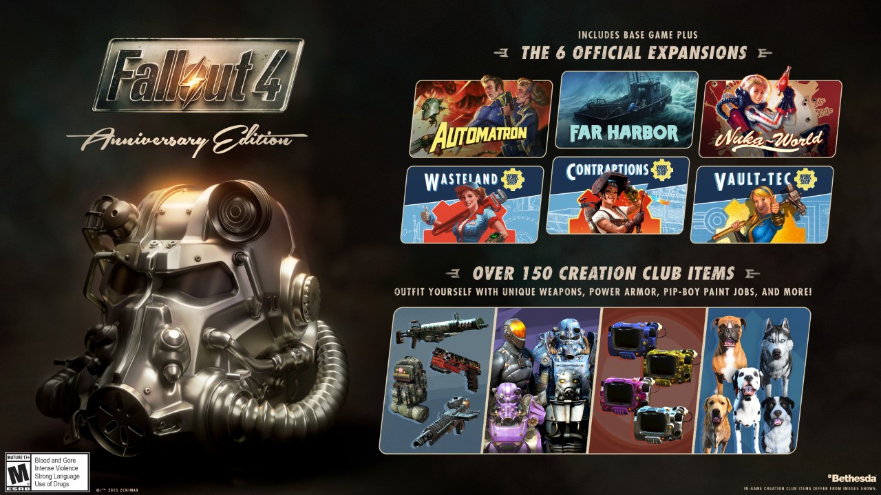 Bethesda anuncia Fallout 4: Anniversary Edition com todos os conteúdos lançados 1 Fallout 4 Anniversary