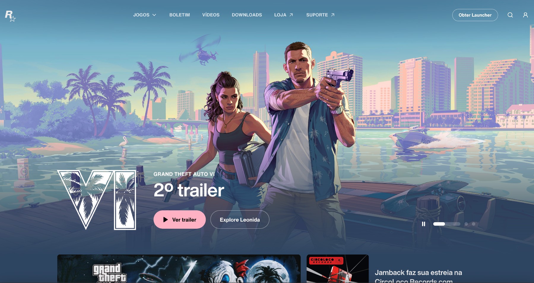 Site da Rockstar muda e fãs já esperam trailer 3 de GTA 6 1 Rockstar Games novo site