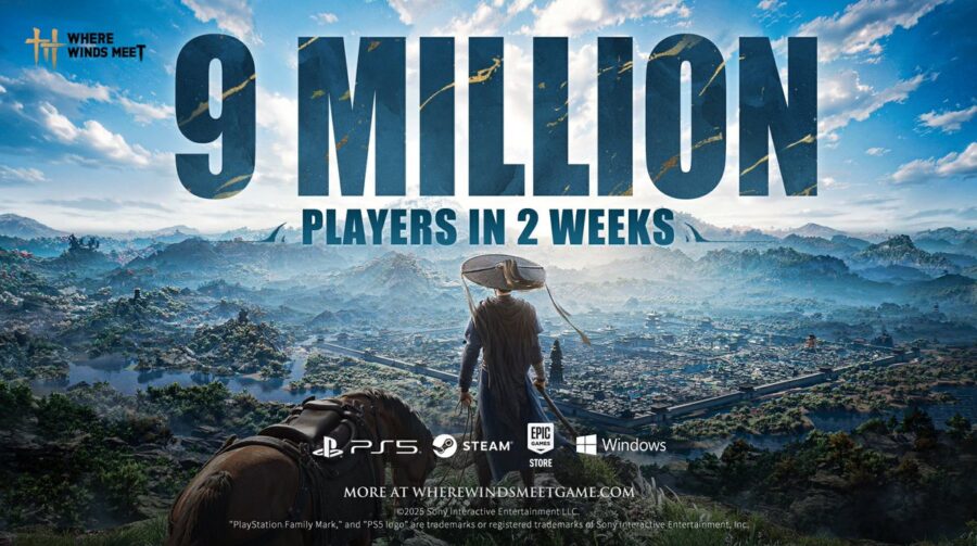 Where Winds Meet chega a 9 milhões de jogadores