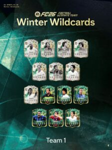 Ultimate Team de EA Sports FC 26 recebe cartinhas de Natal