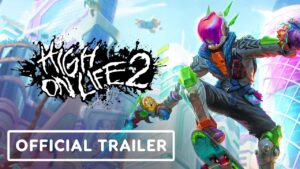 High on Life 2 mostra gameplay com humor, tiroteio e até surfe na areia