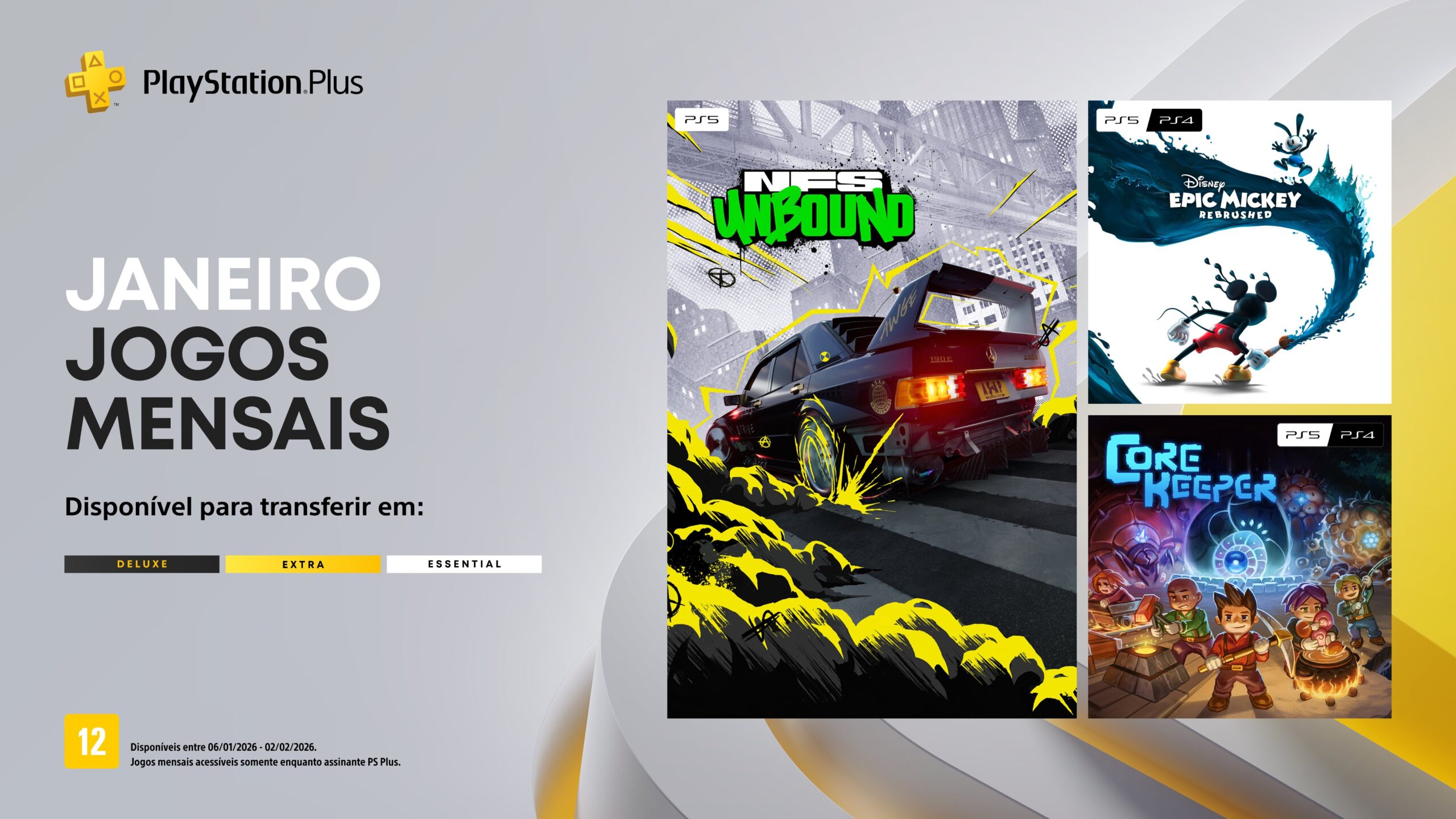 PS Plus JANEIRO 2026