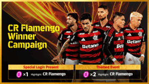 Alô, Nação! eFootball lança cartas especiais de jogadores do Flamengo