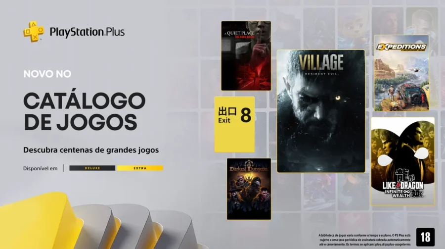 Novidades no PS Plus Extra e Deluxe: jogos de janeiro já estão disponíveis
