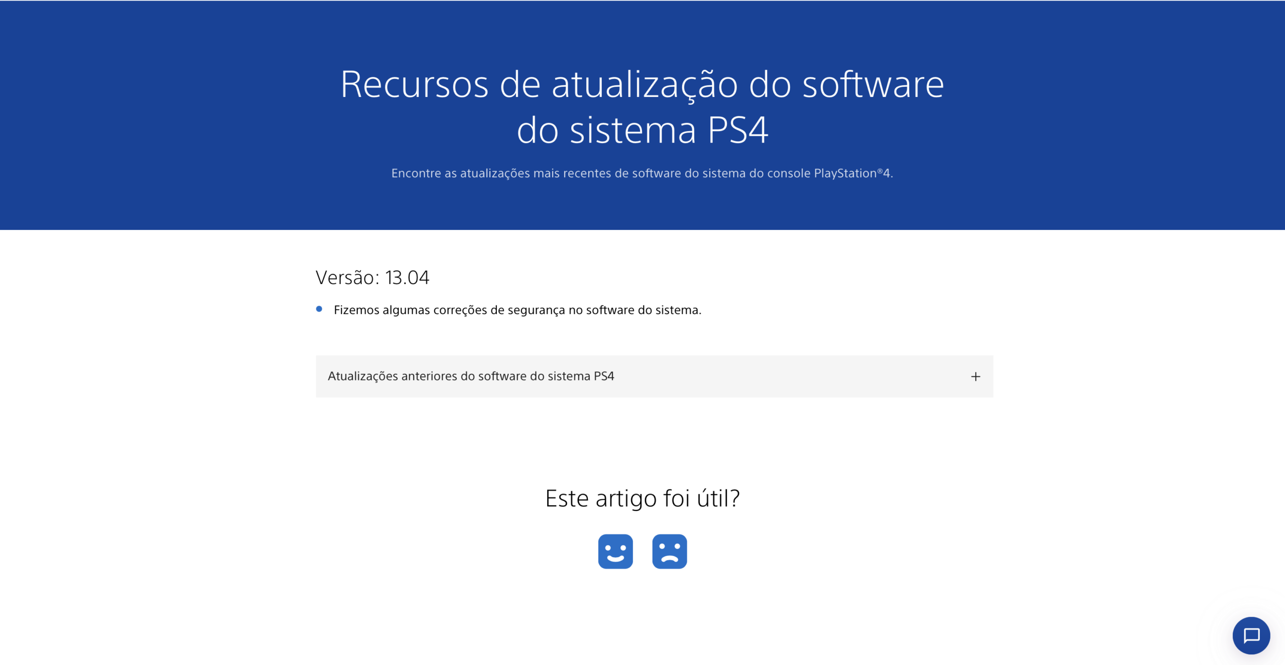 PS4 recebe novo update de software 13.04 1 1