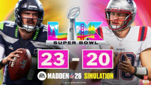 Madden NFL 26 simula Super Bowl LX; veja o resultado