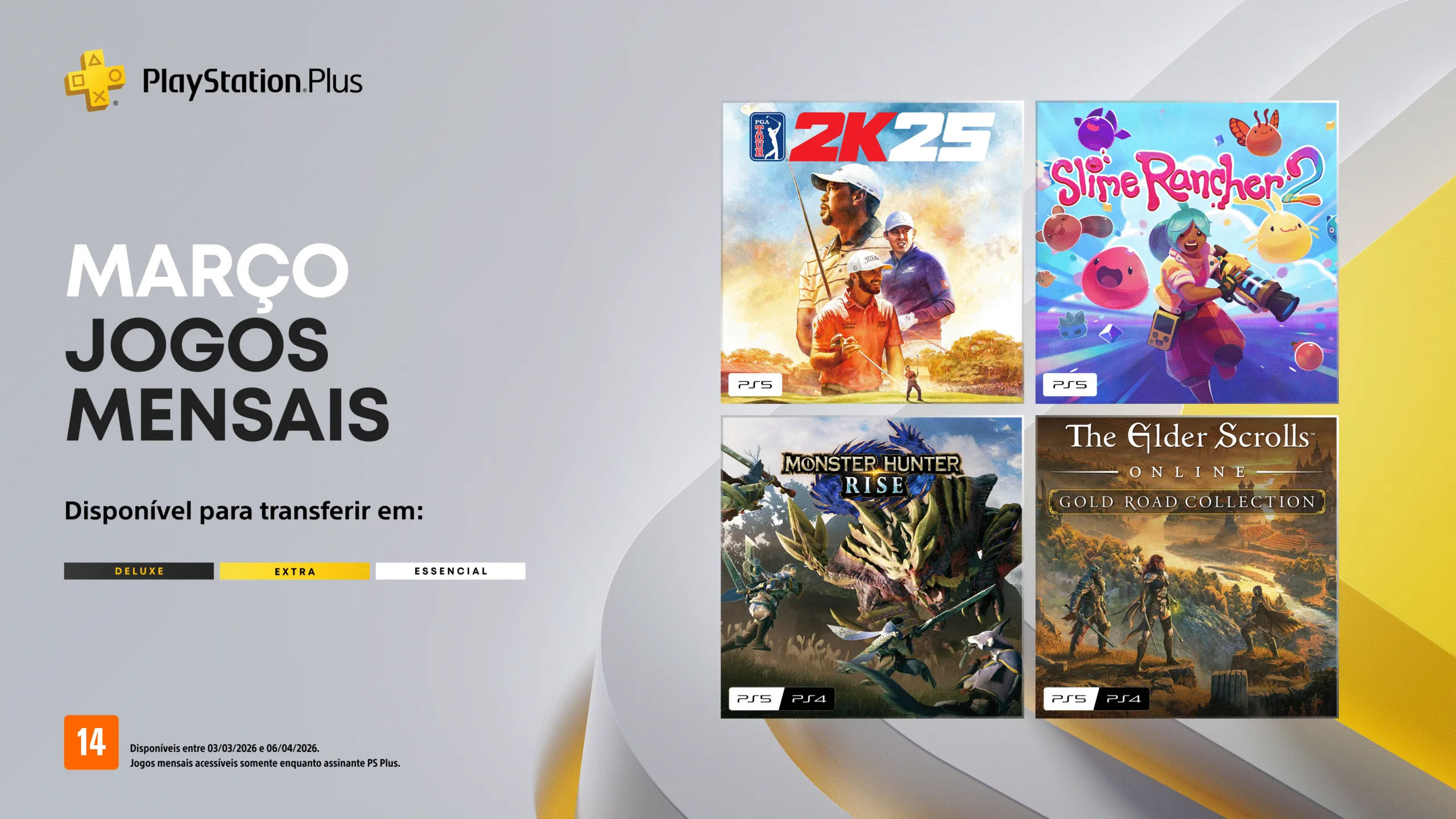 PS PLUS ESSENTIAL MARço 26