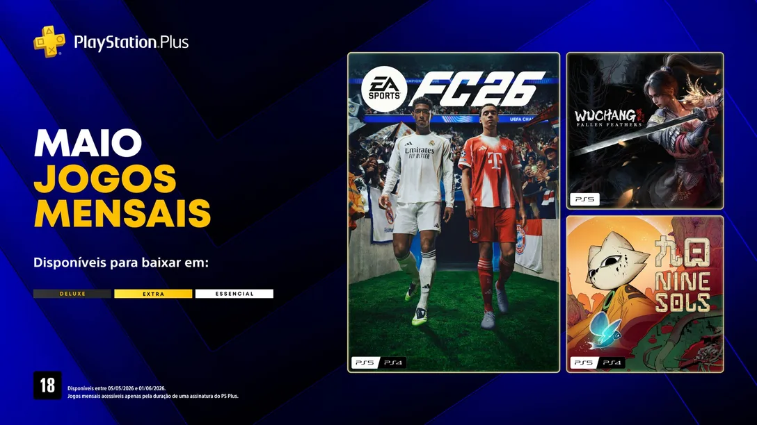 PS Plus de maio de 2026