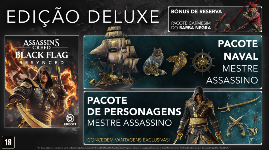 Assassin's Creed Black Flag Resynced já está em pré-venda