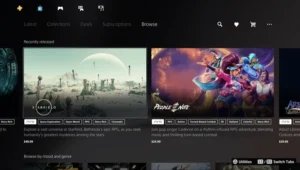 PS Store do PS5 pode ganhar visual estilo Netflix