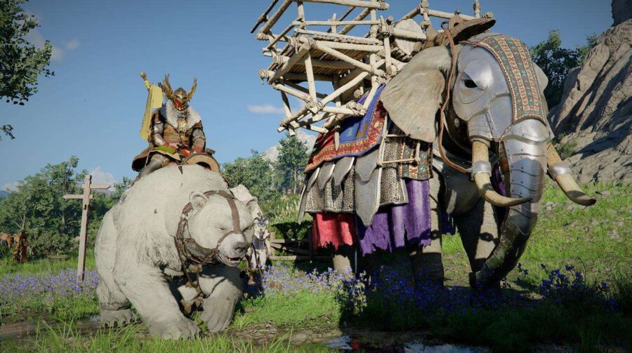 Novo patch de Crimson Desert deixa jogadores montarem em ursos e tigres
