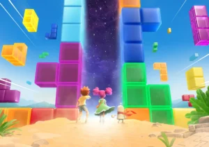 Tetris vai virar animação infantil de criatividade e construção