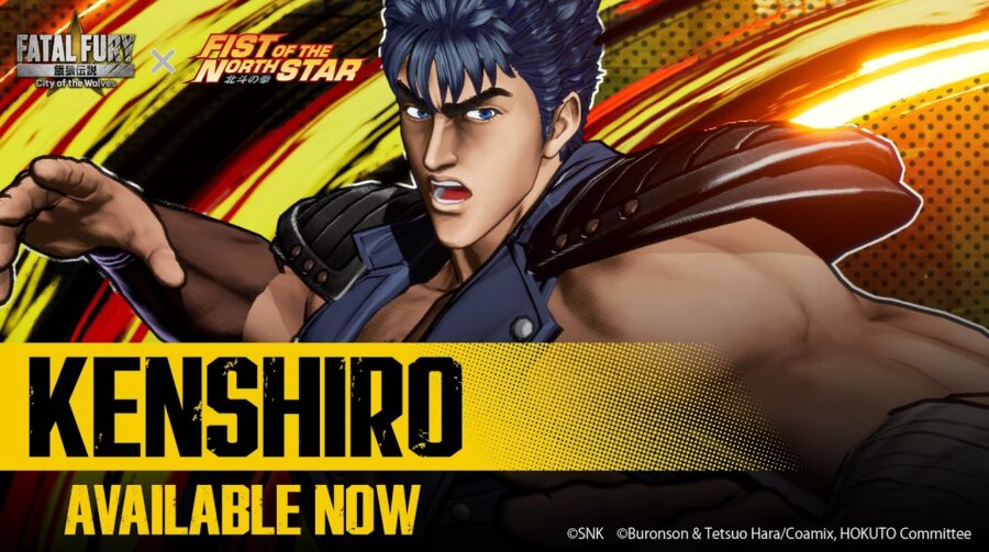 Kenshiro já está disponível em Fatal Fury: City of the Wolves