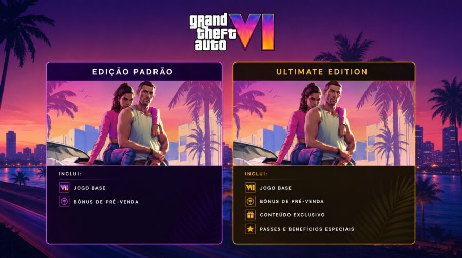 Veja os preços de todas as edições de GTA VI no Brasil