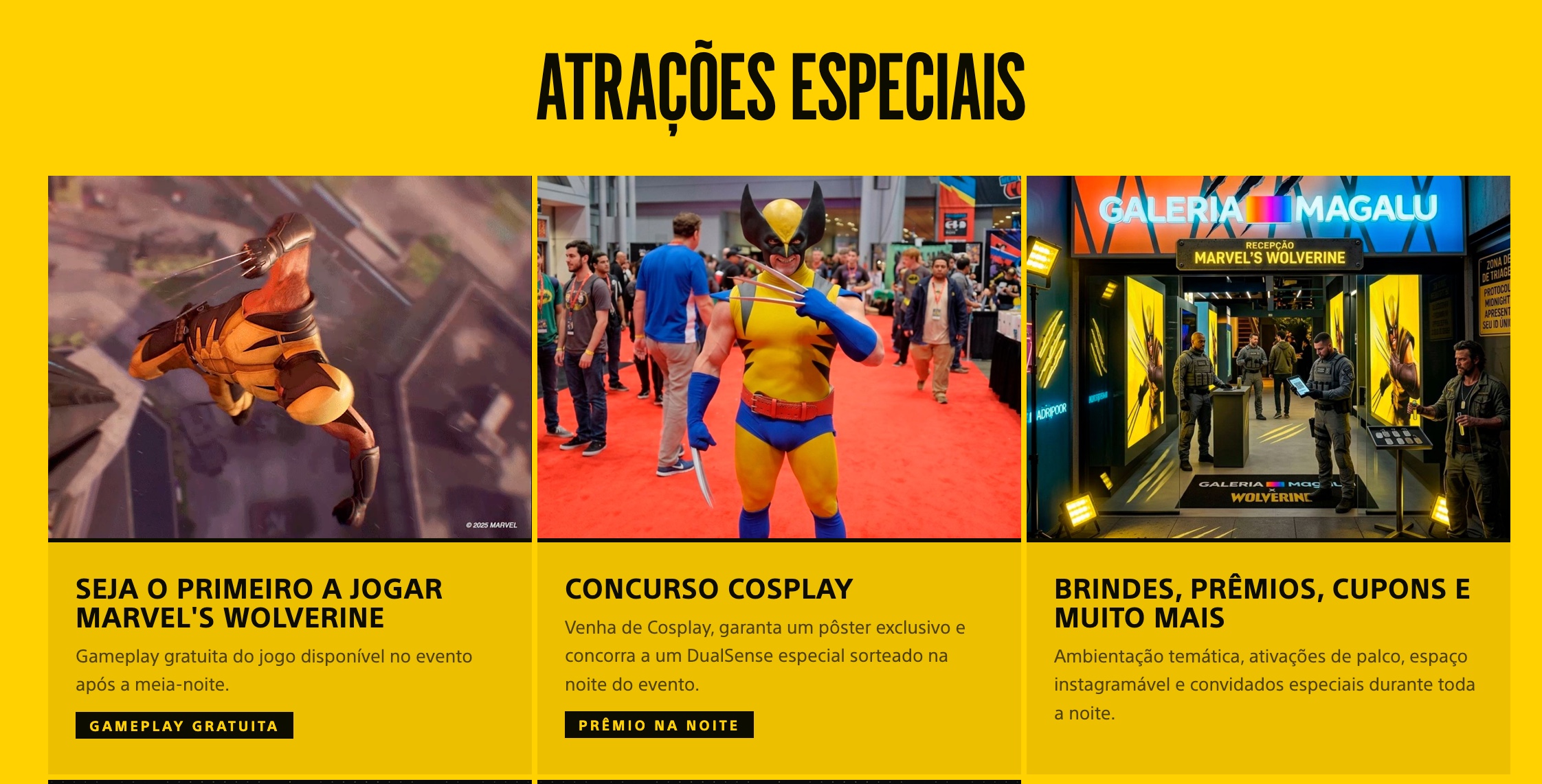 Kabum fará grande evento de lançamento para Marvel's Wolverine; reserve seu lugar! 1 Atrações Evento Marvel's Wolverine