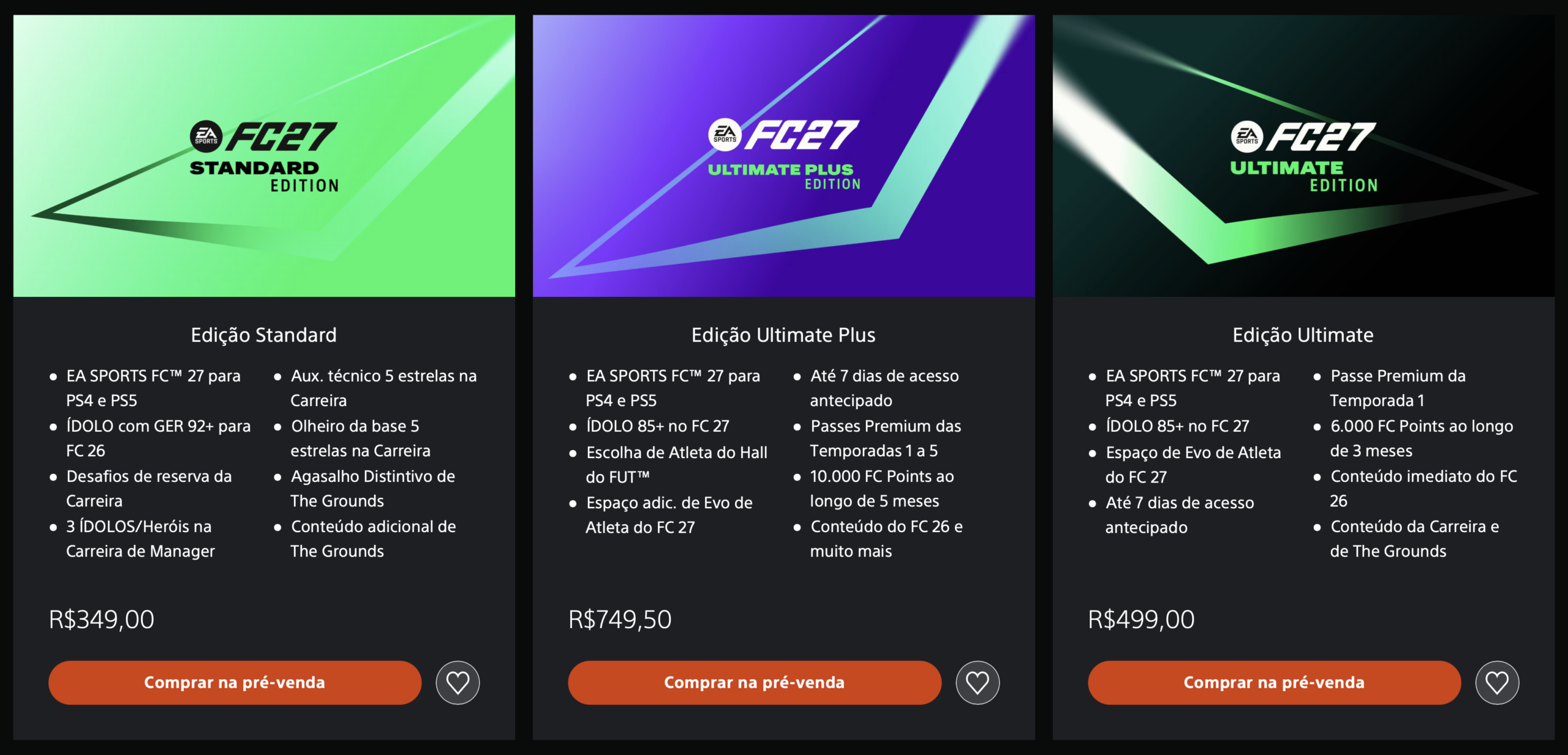 EA Sports FC 27 chegará ao PS4 e PS5; conheça as versões 1 EA Sports Fc 27