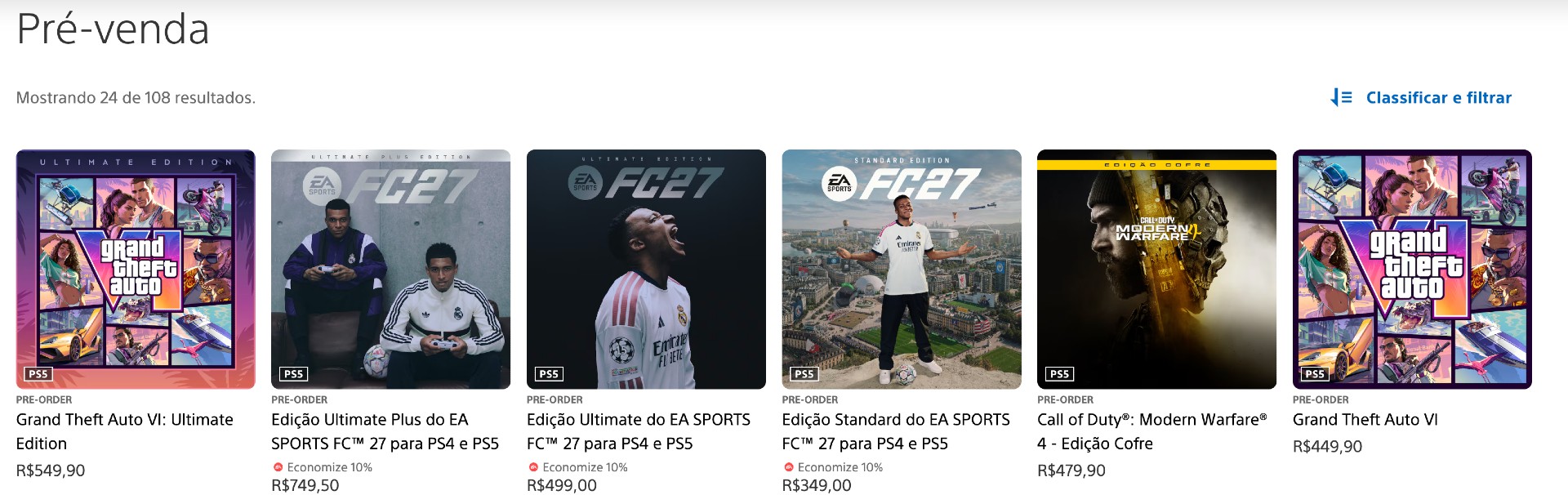 EA FC 27 PRE VENDA