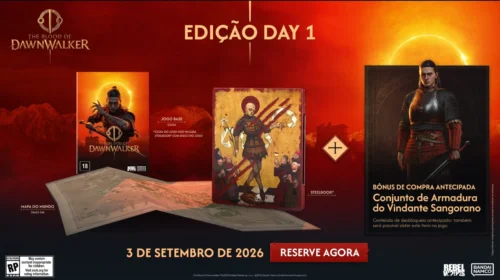 Pré-venda de The Blood of Dawnwalker com steelbook ganha descontaço com cupons