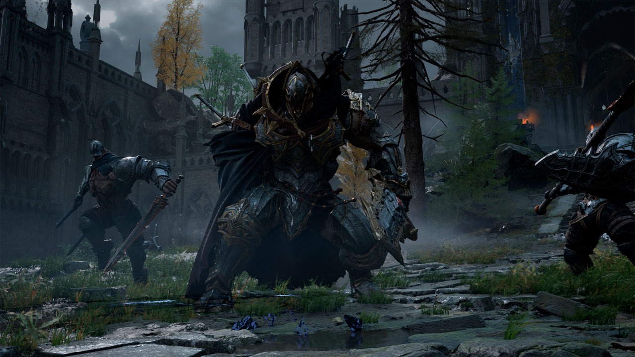 Tides of Annihilation: tudo o que sabemos sobre o game 2 Cavaleiros fortemente armados avançam por um cenário sombrio e destruído de Tides of Annihilation, cercados por ruínas de construções góticas.