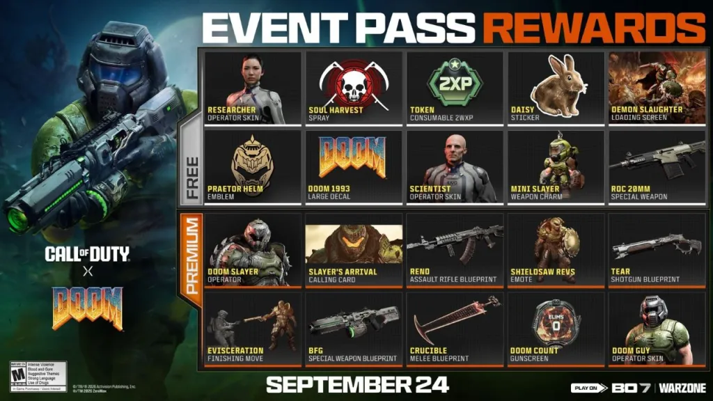 Com DOOM, season 6 de Black Ops 7 e Warzone chega em 17 de setembro 1 1