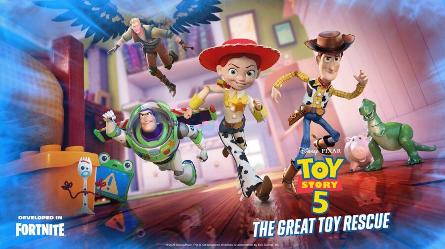 Fortnite ganha mapa de Toy Story 5 por tempo limitado