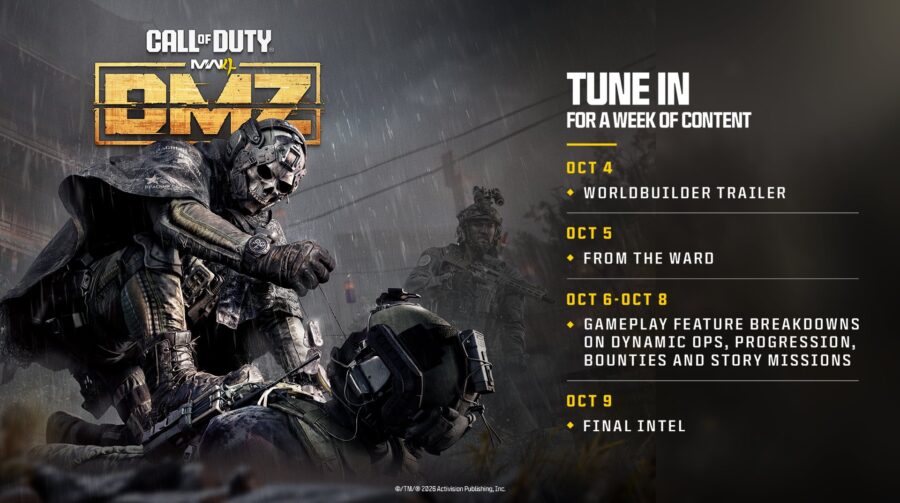 Modern Warfare 4 terá semana inteira de novidades sobre DMZ