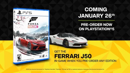 Forza Horizon 6 terá mídia física no PS5, mas precisará de download
