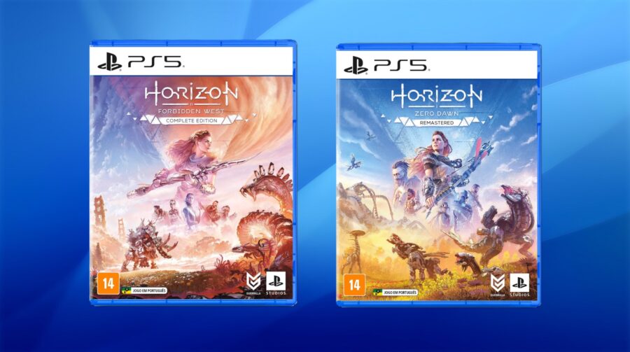 Pacotão com Horizon Zero Dawn e Horizon Forbidden West está por 29% off na Amazon